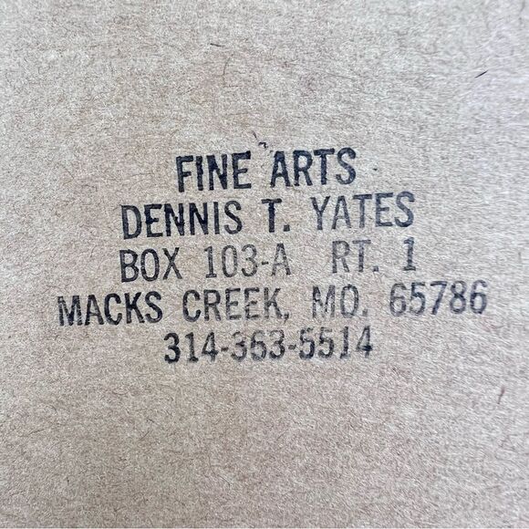 DENNIS T. YATES WATERCOLOR ON PAPER CHICKEN WITH CHICKS PAINTING - Picture 9 of 10